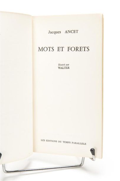 null ANCET (Jacques) : Mots et forêts. Editions du Temps parallèle, 1977.
12 par...