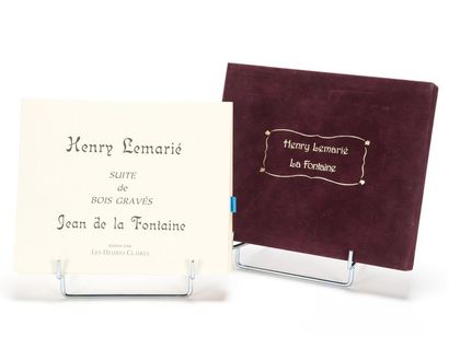 null LA FONTAINE (jean de) : Suite de bois gravés, par Henry LEMARIE. Paris, Les...