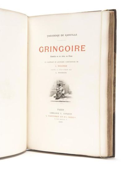 null BANVILLE (Théodore de) : Gringoire. Comédie en un acte, en prose. Un portrait...
