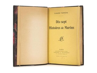 null FARRERE (Claude) : Dix-sept histoires de marins. Paris, Ollendorff, s.d. (1914).
12...
