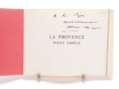 null CHAR (René) : La Provence point oméga. Imprimerie Union, 1965. 
11,5 par 15,2...