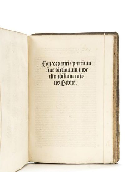 null (Post-INCUNABLE) JOHANES de Segovia et Conradus HALBERSTADENSIS : CONCORDANTIE...