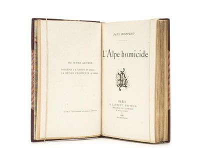 null HERVIEU (Paul) : L'Alpe homicide. Paris, a. Laurent, 1886.

11 par 18,5 cm....