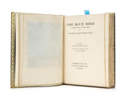 null MAETERLINCK (Maurice). The Blue Bird. A Fairy Play in Six Acts. New-York, Dodd,...