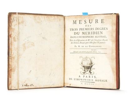 null LA CONDAMINE (Charles-Marie de). Mesure des trois premiers degrés du méridien...