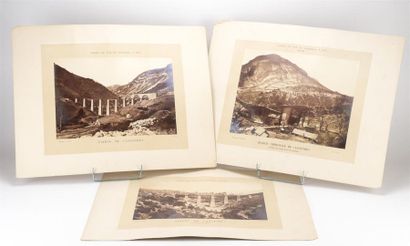 null [PHOTOGRAPHIES] TERRIS Adolphe (1820 - 1900).
Suite de 3 photographies prises...