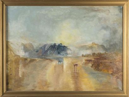 null GIORDA
paysage, 
huile sur toile
74 x 100 cm