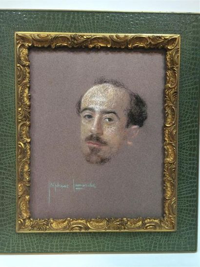 null Stéphane LAMARCHE (1891-1963)
Portrait de Linossier
Pastel sur papier
Signé...
