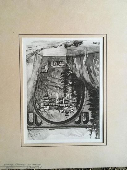null Johannes DREVET
Gravure de Flumet 
22,5 x 16,5 cm