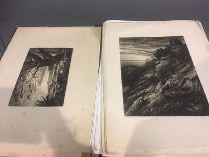 null Paul BOREL suite de 11 gravures en noir dont deux sur papier Japon
23 x 33 cm
Quelques...