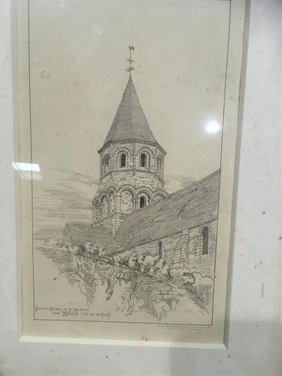 null Vue d'une église Parson Church
Gravure anglaise
32 x 20