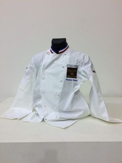 null Veste de travail blanche Christian Têtedoie pour le Concours National de Cuisine...