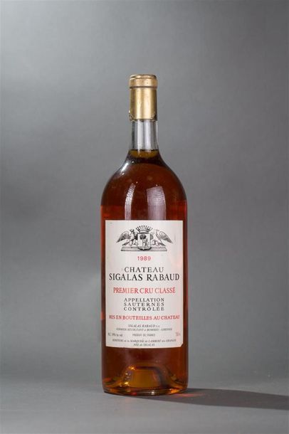 null 1 Mag CHÂTEAU SIGALAS RABAUD ( e.l.s; c.a. bas de jupe) CC1 Sauternes 1989