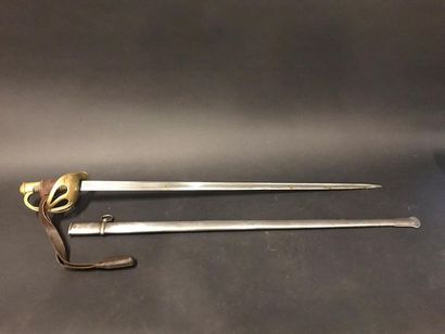 null Sabre de cavalerie modèle 1896, lame gravée manufacture d'armes de Chatellerault,...