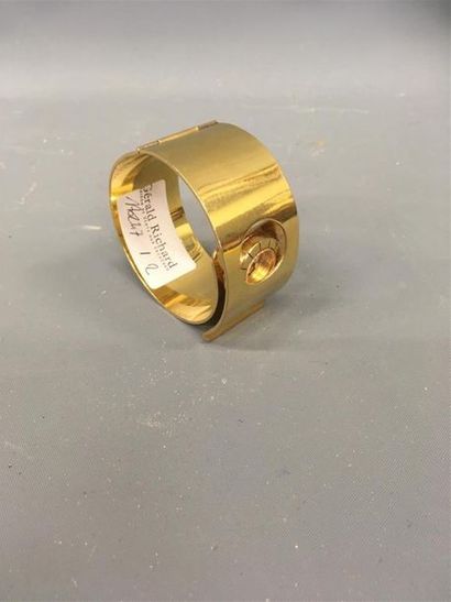 null LANVIN Bracelet manchette en métal doré