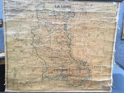 null Carte industrielle de la Loire et St Etienne
