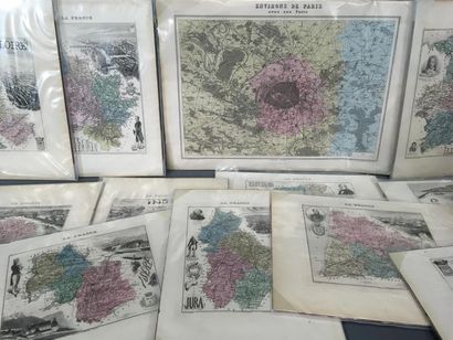 null Migeon et Villemin atlas France et colonies, 101 illustratrions sous bliste...