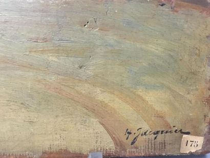 null H JACQUIER
scène de tauromachie
Huile sur panneau
18.5 x 24 cm
