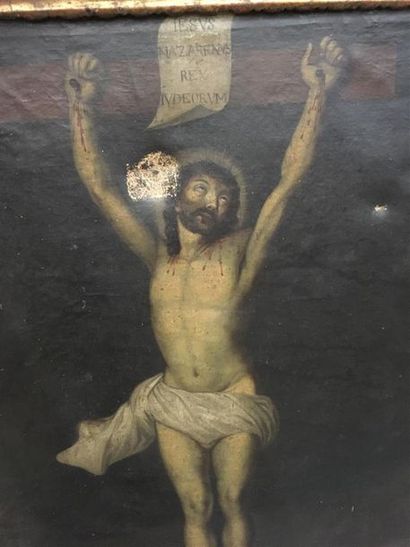 null Christ
Huile sur toile
Accidenté, restaurations
93 x 70 cm