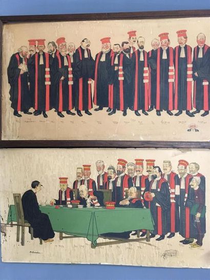 null A BARRERE 
Magistrats
50 x 89 cm

