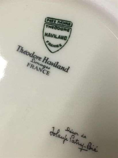 null HAVILAND Limoges partie de serivce en porcelaine blanche
