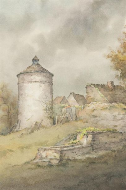 null Roland PANNETIER
Paysage bourguignon
Aquarelle
Signé
40 31 cm