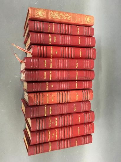 null Serie de 12 livres relirure moderne
A. France, A. Capus, Courteline