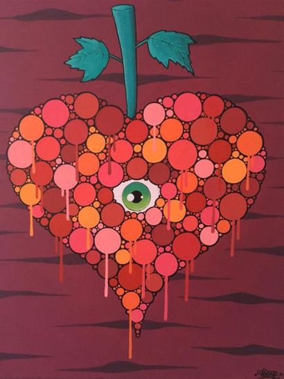 DEPOSE (1977)
Bubbles Wine Heart
Spray acrylique...