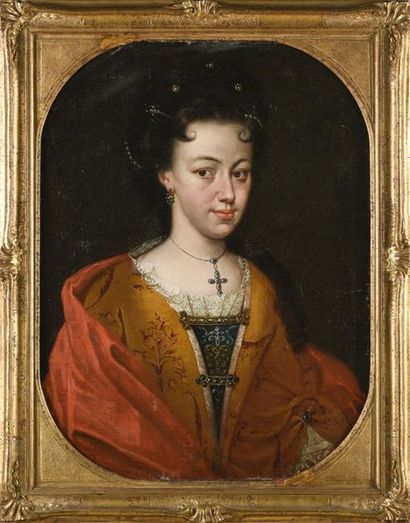 null Anonyme, 17ème siècle
Beau portrait de jeune noble en habit de cour
huile sur...