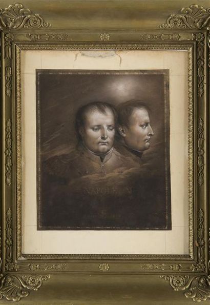 null Anne-Louis GIRODET DE ROUCY-TRIOSON (1767 - 1824)
Napoléon de face et de profil
Dessin...