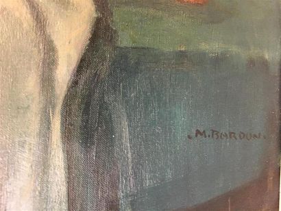 null Marc BARDON (1891-?)
Femme alanguie dans un lit
Huile sur toile
Signée en bas...