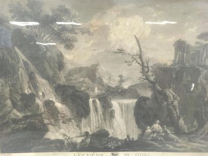 null 2 gravures en noir
La cascade de Tivoli
Château en ruine cadre Restauration