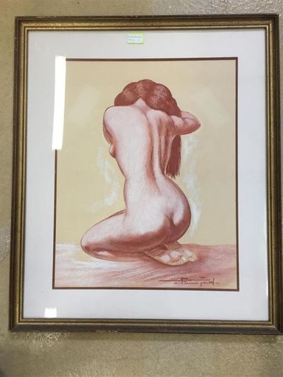 null Léopold KRETZ (1907-1990)
Etude de nue
Sanguine, crayon et aquarelle dans la...
