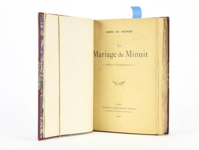null REGNIER (Henri de) : Le mariage de minuit. Paris, Mercure de France, 1903.
12,5...