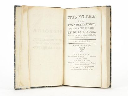 null DOYEN (Guillaume). Histoire de la ville de Chartres, du pays chartrain et de...