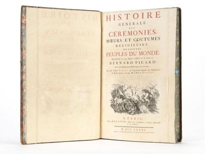 null PICART (Bernard), BANIER, LE MASCRIER : Histoire generale des ceremonies, moeurs...