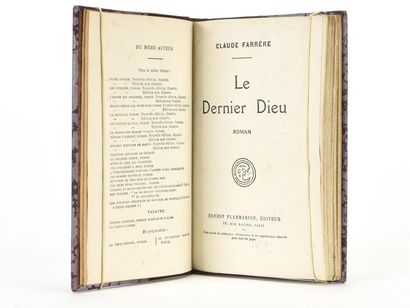 null FARRERE (Claude) : Le dernier dieu. Paris, Flammarion, 1926.

12 par 18 cm.

Un...