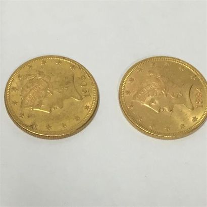 null Deux pièces en or 10 dollars 