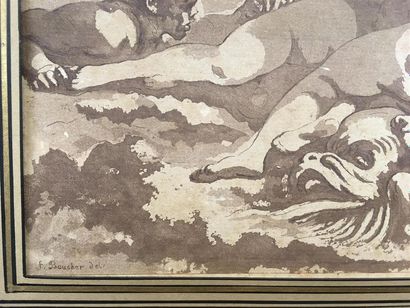 null Gravure en couleur 18ème siècle
A vue 21.5 x 35 cm