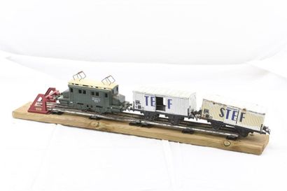 null HORNBY
Crocodile et deux wagons Stel
Echelle O