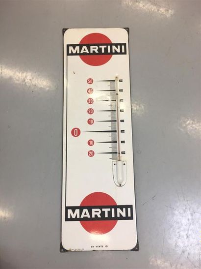 null MARTINI 
Plaque émaillé formant thermomètre
avec son thermomètre
H: 96 cm