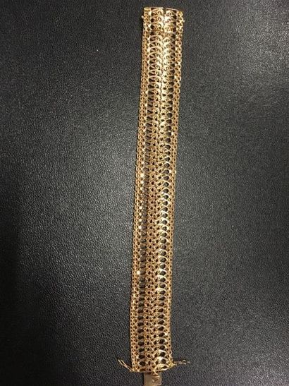 null Bracelet en or jaune (750) 18K 
Poids : 45 g AIGLE
Longueur : 19.5 cm et largeur...