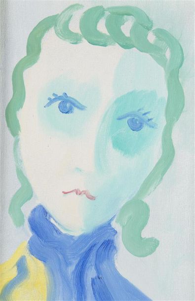 null Virgilio GUIDI (1891-1984)
Testa di donna
Huile sur toile
40 x 25, 5 cm, 
HT...