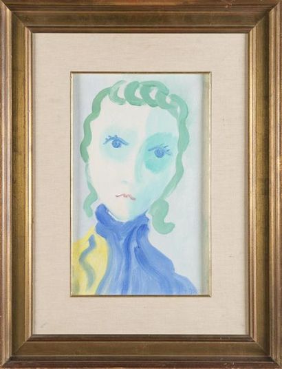 null Virgilio GUIDI (1891-1984)
Testa di donna
Huile sur toile
40 x 25, 5 cm, 
HT...