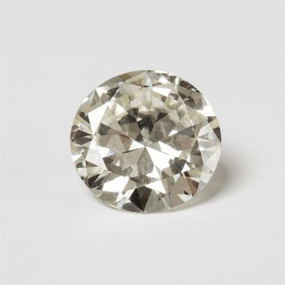 null Bague en platine et or gris (750) 18K griffée d'un diamant solitaire taille...