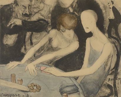  Jean AUSCHER (1898-1950). 
« Le Baccara ». Suite de dix lithographies signées et...