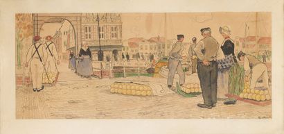 null Henri CASSIERS (ou Henry ou Hendrick CASSIERS) (1858-1944).

Le marché au gouda....