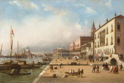 null Carlo GRUBACS (1812/40-1870). (Italien).

Venise, le Palais des Doges vu du...