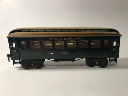 null MÄRKLIN. Rare wagon « Pullman 1903 ».

Échelle 1. Fabrication années 30 en tôle...