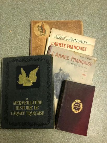 null 6 volumes. Armée française. Beauvoir. (M. de). Nos généraux 1871-1884, relié...